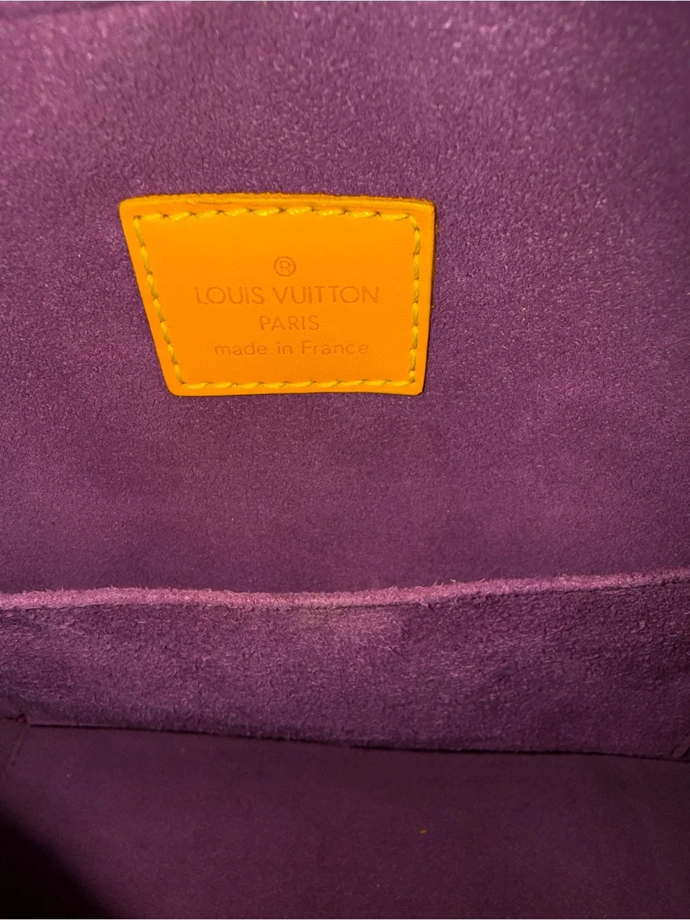Louis Vuitton Yellow Epi Leather Satchel
